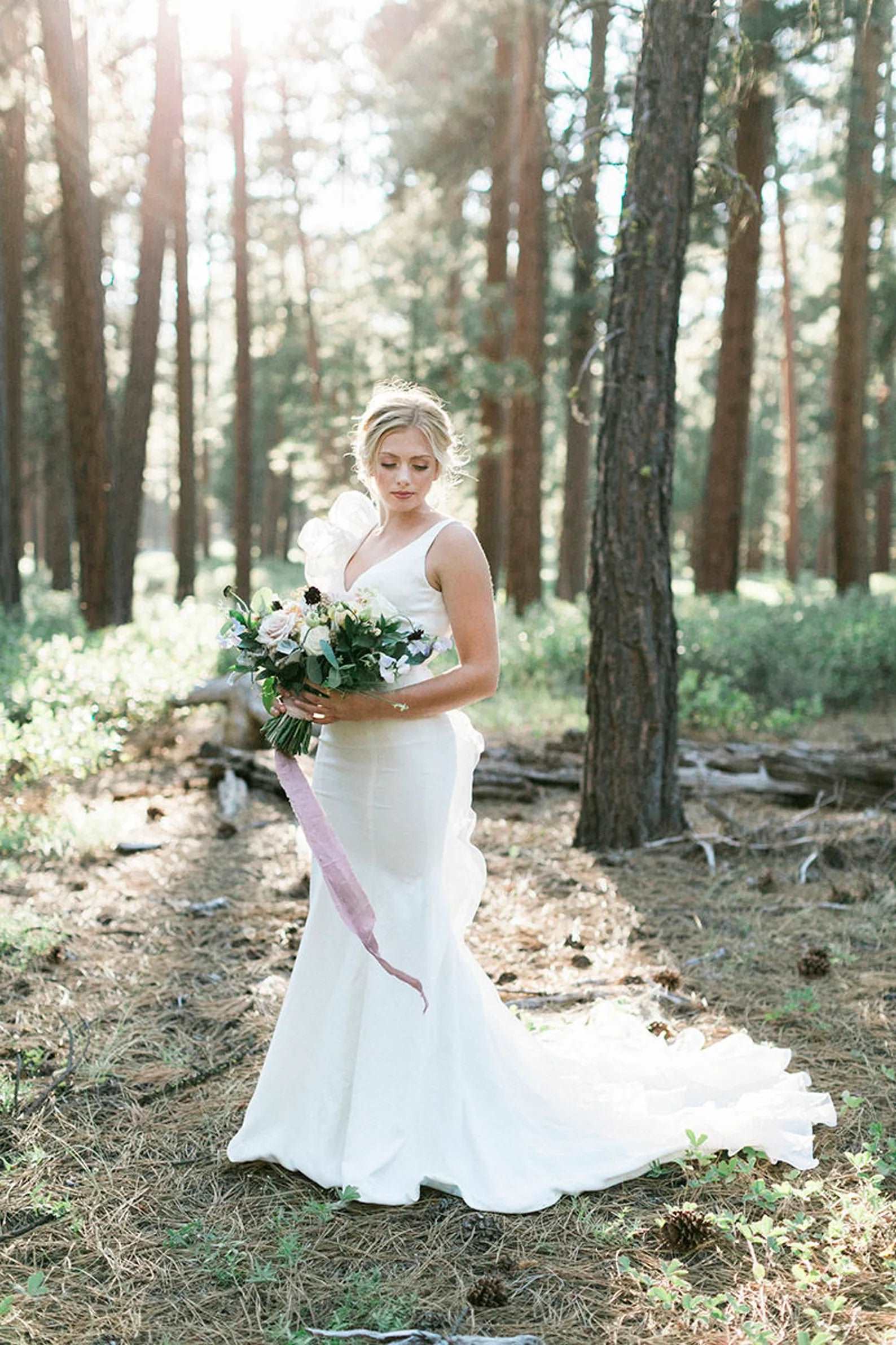 asymmetrical organza wedding dress Asymmetrical Ruffled Neck One Sleeve Slit Organza Designer Bridal Dress