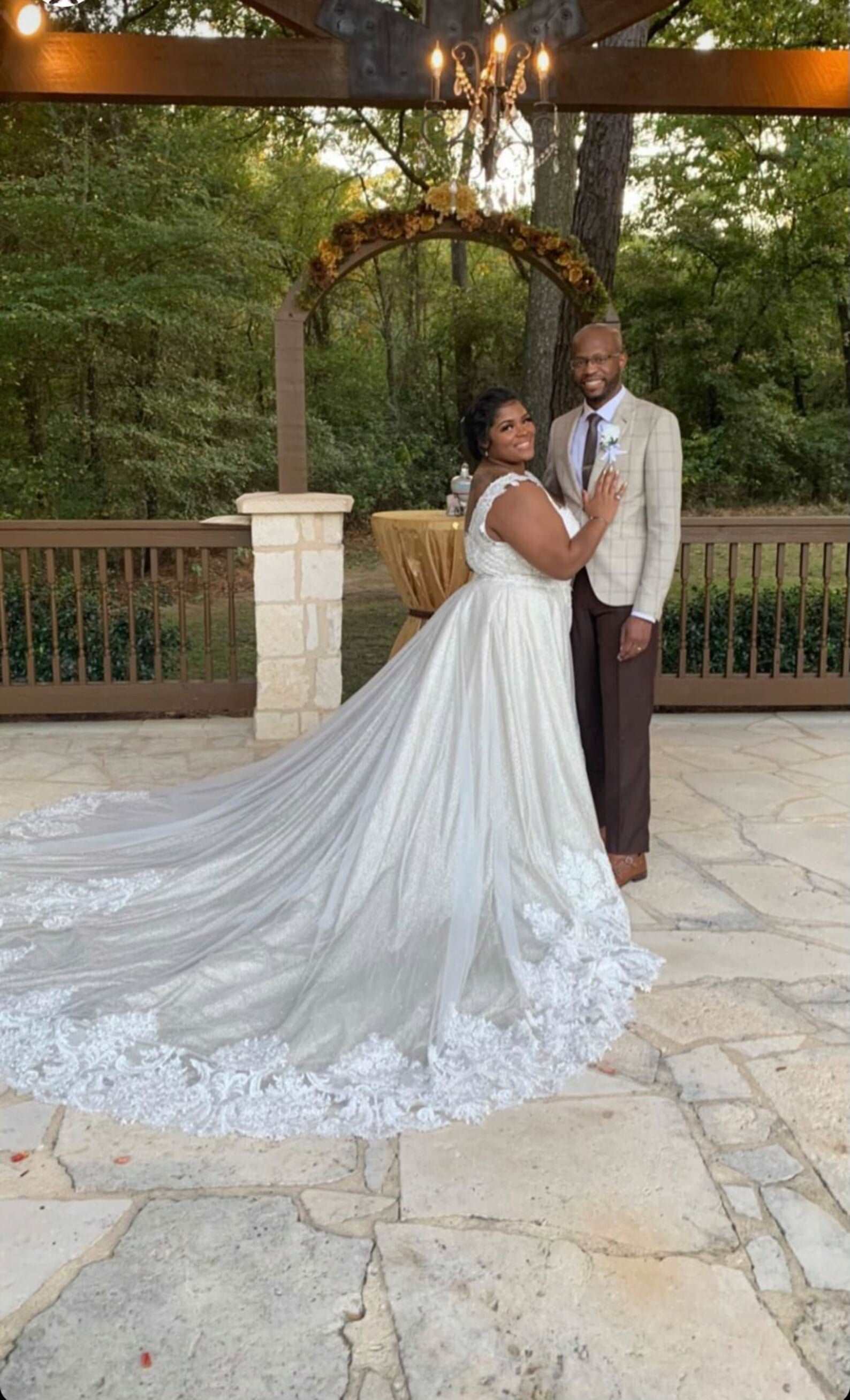 Plunge Neckline Floral Lace Trumpet Wedding Dress | Shop A.Cherie Light Ivory / US24 / No Overskirt Plunge Neckline Floral Lace Trumpet Wedding Dress | Shop A.Cherie Light Ivory / US24 / No Overskirt
