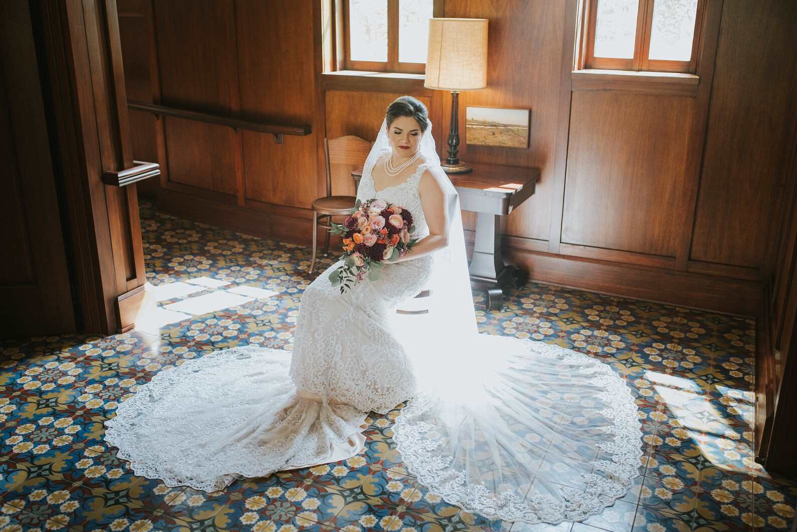 Made to Order Beaded Scroll Lace Fit & Flare Wedding Dress | Shop A.Cherie Light Ivory / US6 Made to Order Beaded Scroll Lace Fit & Flare Wedding Dress | Shop A.Cherie Light Ivory / US6