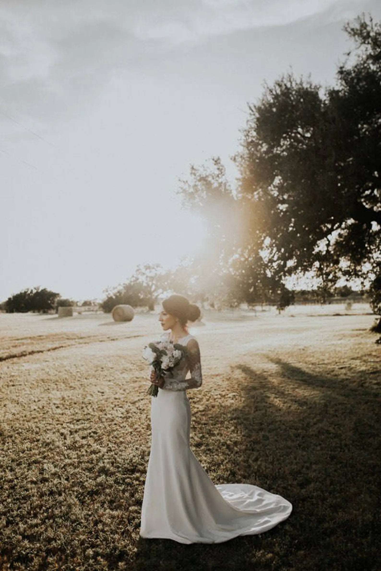 Polka Dot Lace Fit & Flare Wedding Dress | Shop A.Cherie Light Ivory / US16 Polka Dot Lace Fit & Flare Wedding Dress | Shop A.Cherie Light Ivory / US16