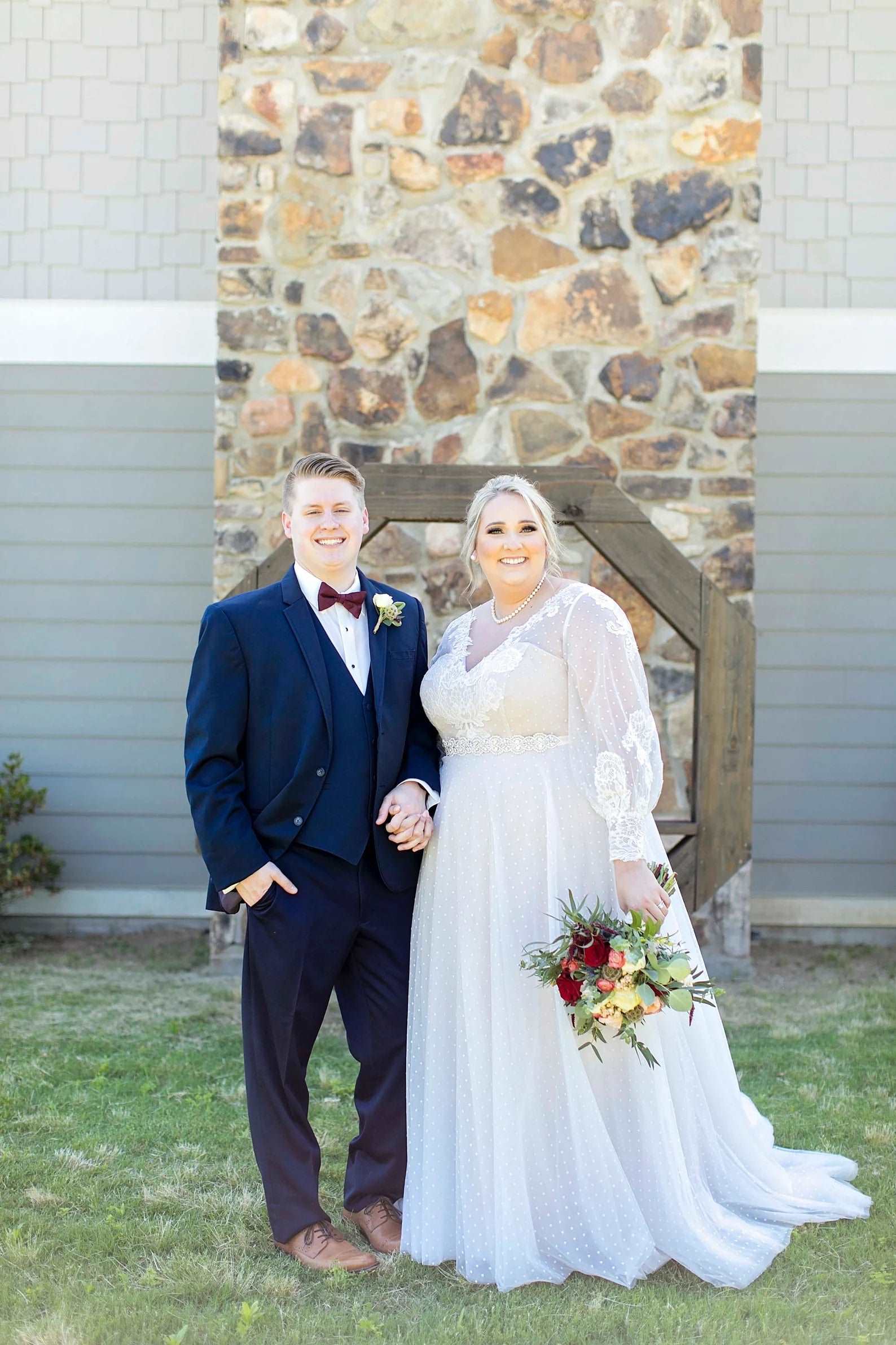 Polka Dot Lace Wedding Dress