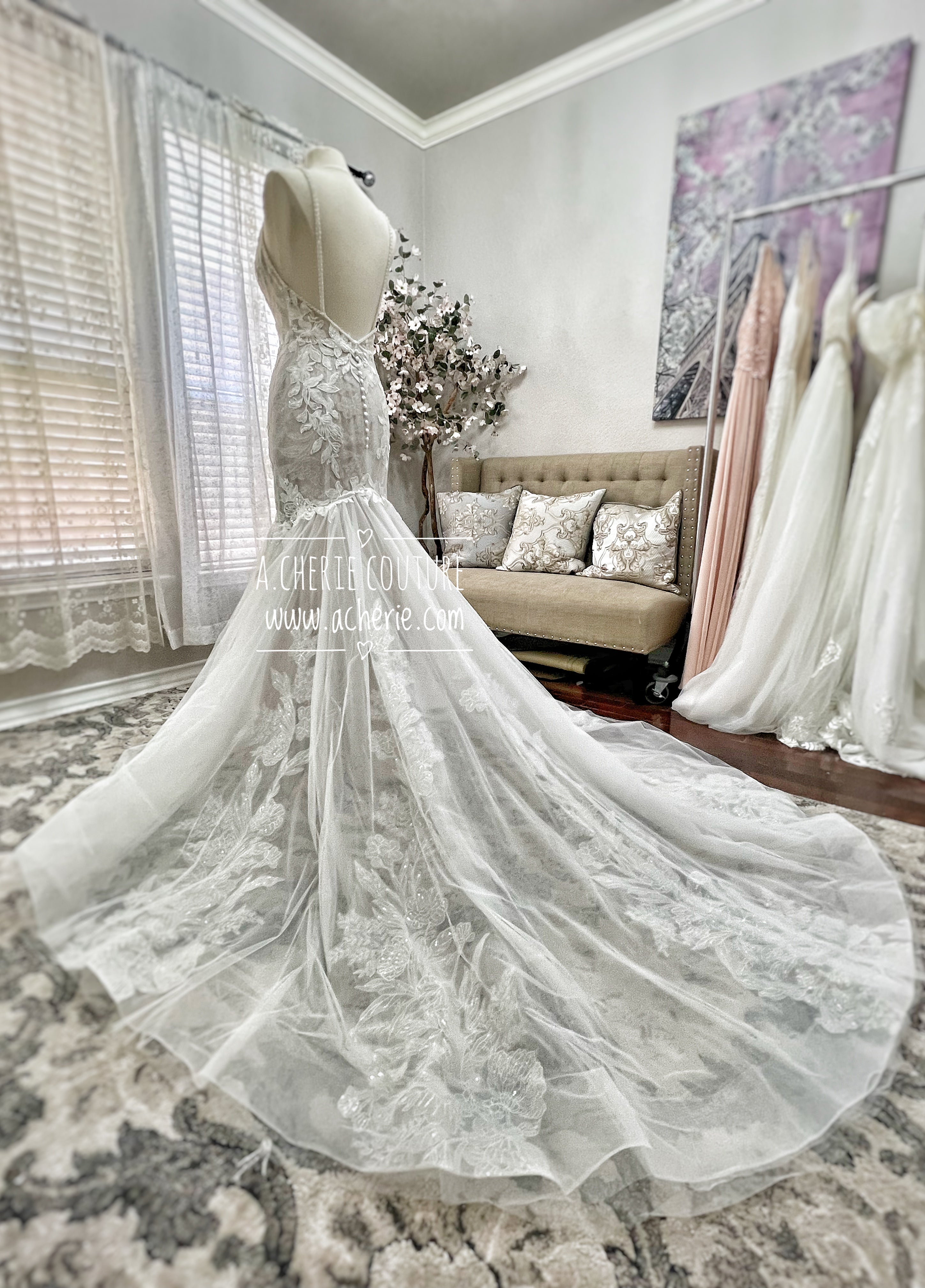 Silver Trumpet Wedding Dress