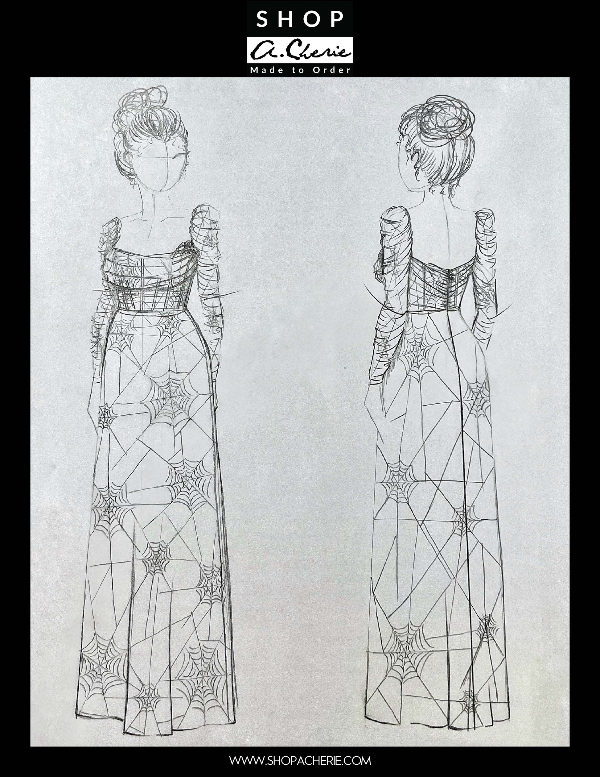 Dress Sketch - A.Cherie Couture Shop