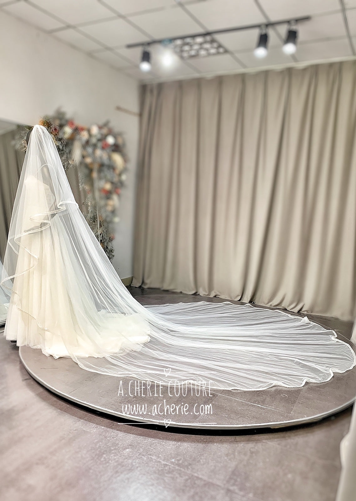 Made to Order Mix Beaded Edge Royal Veil