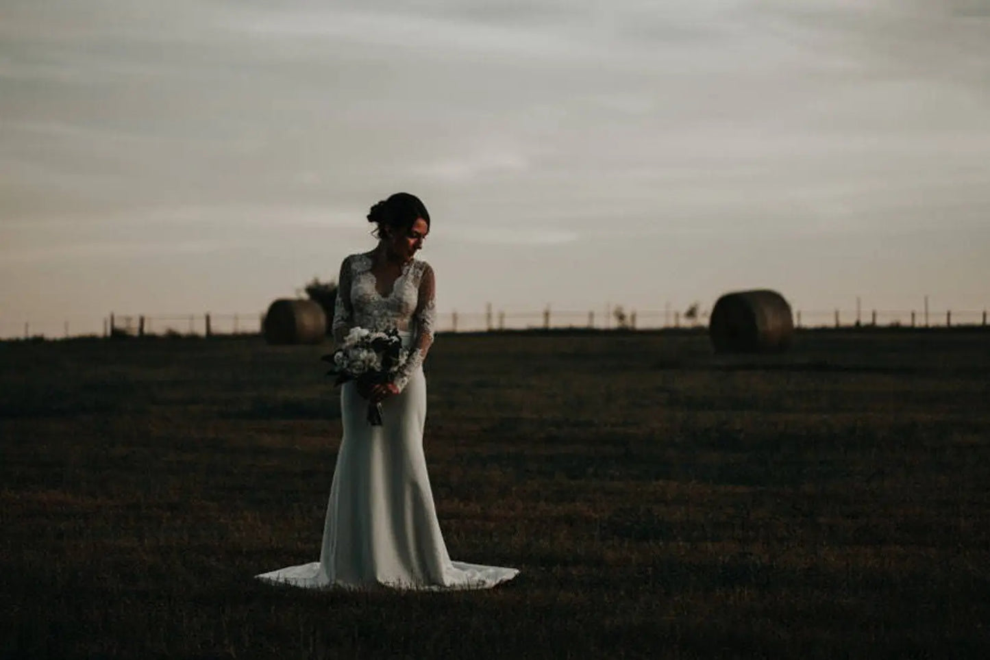 Polka Dot Lace Fit & Flare Wedding Dress Lauren - A.Cherie Couture Shop