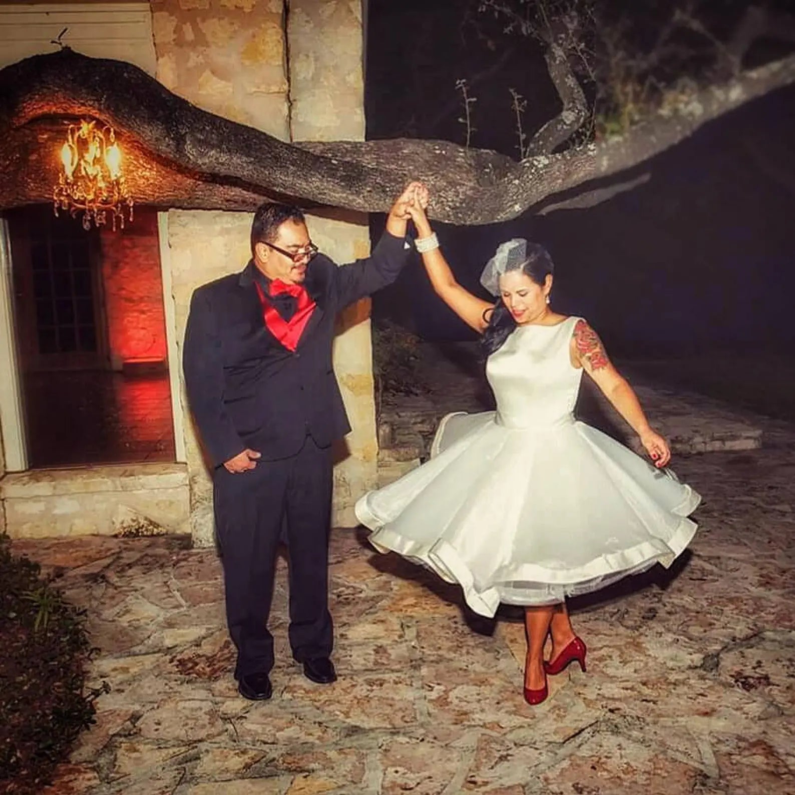 Made to Order Short Retro Style A-Line Wedding Dress